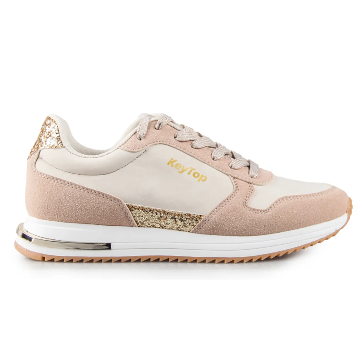 Casual shoes manufacturer beige retro runner reference