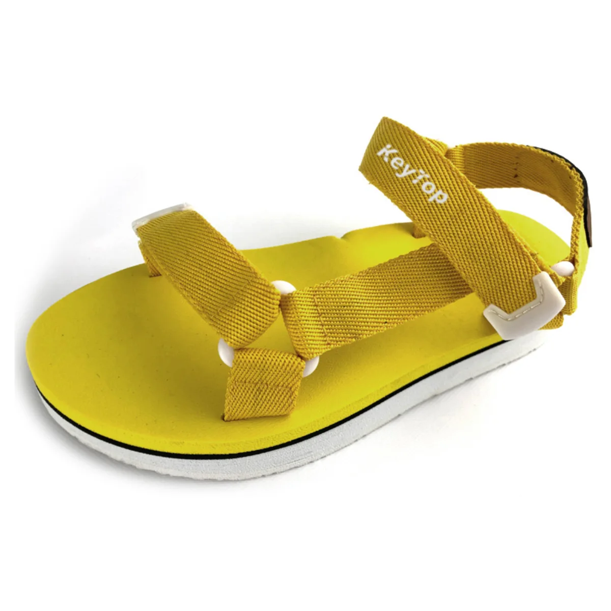 Yellow sandal reference with a minimal strap layout